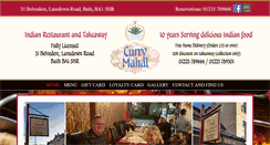 Desktop Screenshot of currymahal.net